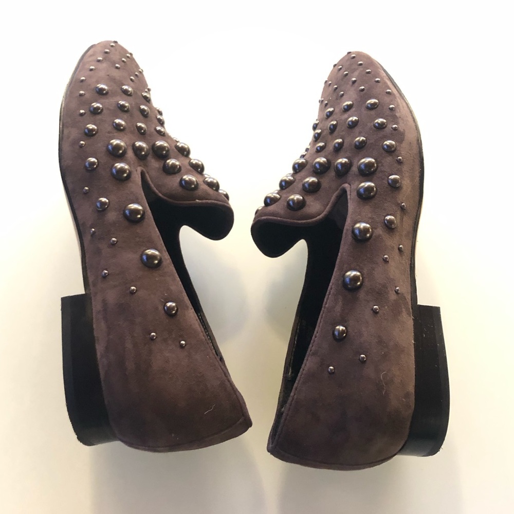 Donald J Pliner LOYD Studded Suede Loafer Flat - Picture 6 of 8